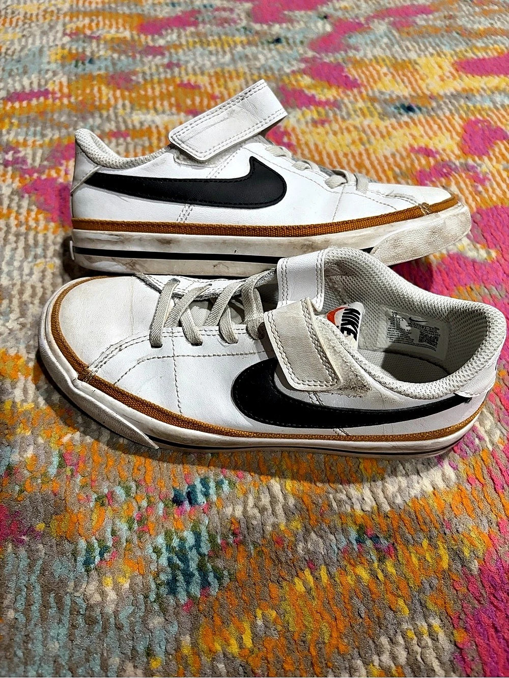 Nike Court Borough Low 2 White & Brown Sneakers